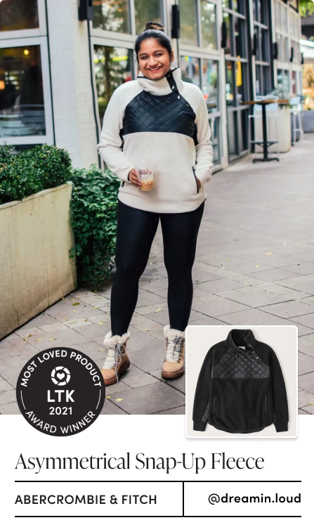 Asymmetrical Snap-Up Fleece